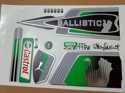 2025 ORIGINAL HIGH QUALITY  DIGITAL GREEN BALLISTIC CASTROL  Cricket Bat Sticker - image 1 of 4