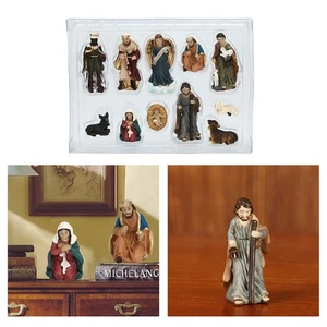Traditional Christmas Nativity Scene Set Statue Figures Birth Of - Picture 1 of 11