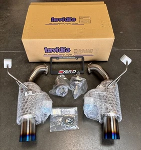 INVIDIA N1 GT Dual Titanium Burnt Tip Axle Back Exhaust for Subaru WRX 22-25 VB - Picture 1 of 4