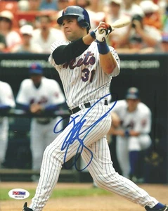 HOF Mika Piazza Signed Auto 8x10 Photo PSA/DNA Sticker New York Mets - Picture 1 of 2