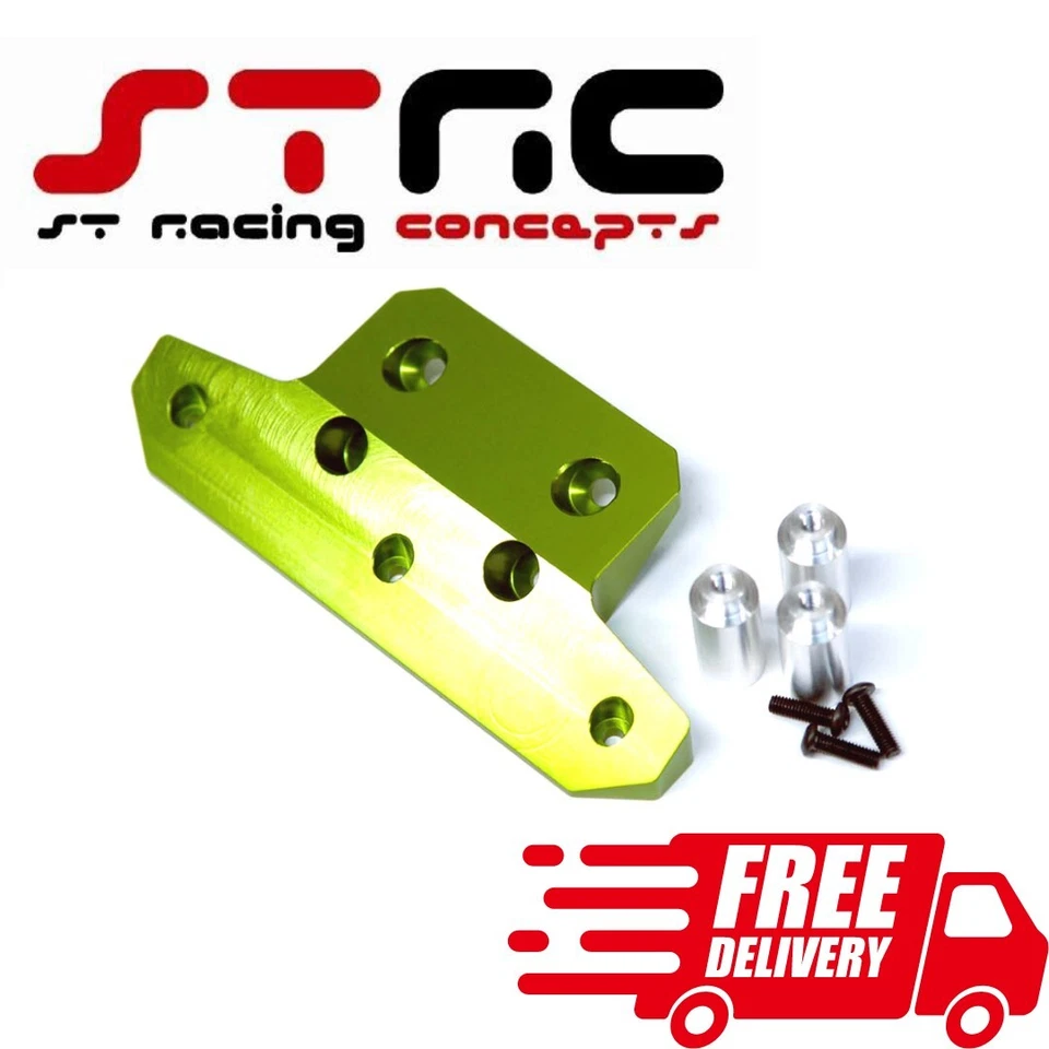 Aluminum Front Bumper Green Traxxas Drag Slash Upgrade RC Race Car Part ST9420G - Image 1 of 1