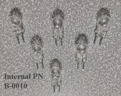 6 pack of NEW #12 6 Volt Clear Bulbs, (AKA 12C or 12-300)Repair Parts For Lionel - Image 1 of 3