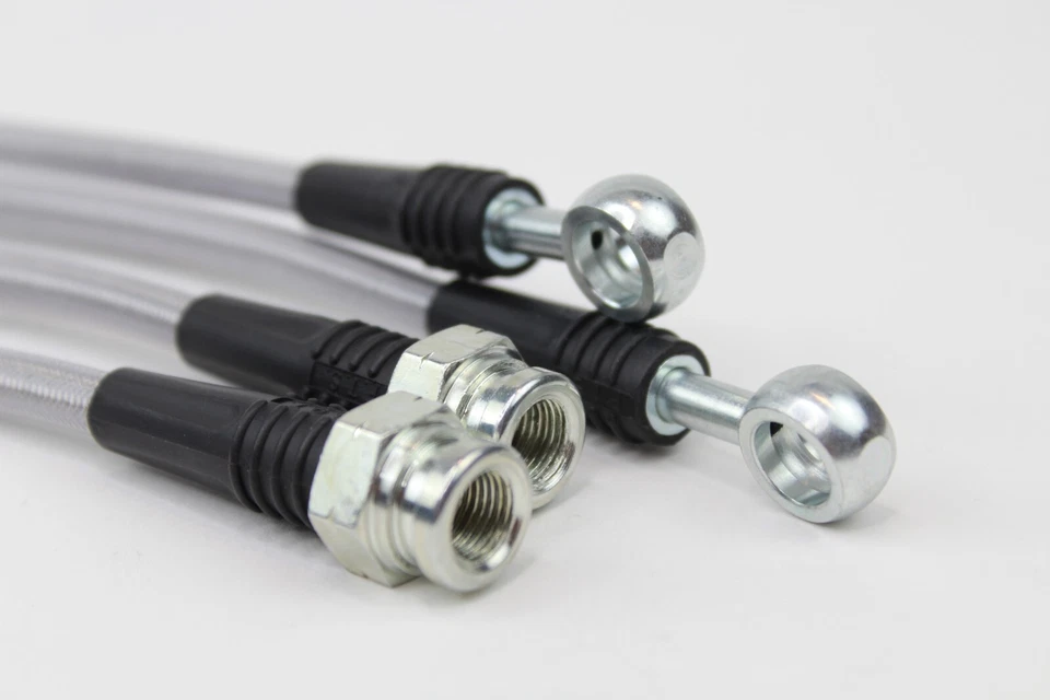 Techna-fit Stainless Steel Braided Brake Lines for 1981-1986 BMW 735i 3.5L - Image 1 of 4