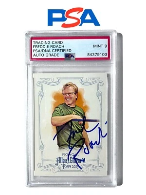 2013 Allen & Ginter's Framed Mini Freddie Roach PSA 9 MINT Rookie Auto RC - Image 1 of 3