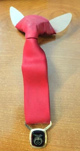 Vintage Masonic Mason Shriner Satin Clip-On Tie w/Medallion - Picture 1 of 4