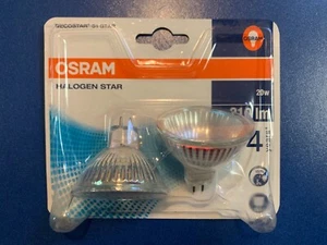 2X OSRAM HALOGEN STAR DECOSTAR 51 20W GU5,3 12V 36° 44860 ST WFL 210lm 4.000h - Bild 1 von 3