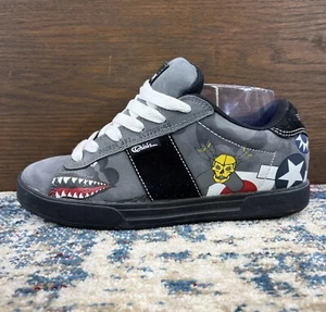 VTG Osiris Serve OG Aviator Flying Tiger Gray Skateboarding Shoe Mens Sz 6 38EU - Picture 1 of 17