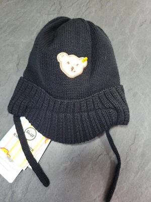 Sombrero de pico rico en lana Steiff bebé niños, talla 39 de la UE Reino Unido 0-1 meses recién nacido precio de venta sugerido por el fabricante £30 Foto 1 de 3