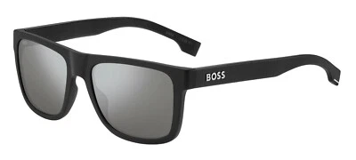 Gafas de sol Hugo Boss 1647/S 003 (T4) negro mate/plateado espejo calibre 55 Foto 1 de 4