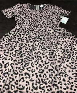 NUEVO Vestido LuLaRoe Rosa Guepardo Amelia Difícil de Encontrar🦄 Bolsillos 2XL 22/24 20/22 Animal Raro - Imagen 1 de 12