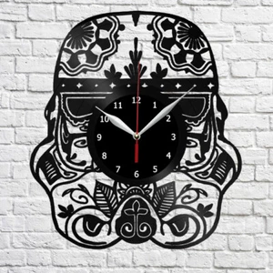 Star Wars Death Star Imperial Stormtroopers Vinyl Record Wall Clock Fan Art 4072 - Picture 1 of 11