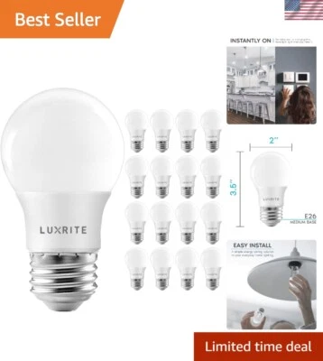 A15 LED Bulb 40W Equivalent, 7W, 5000K Bright White, 600 Lumens, Enclosed Fix... - Image 1 of 4