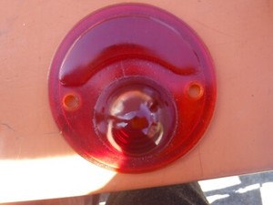 Red bee hive glass lens brake stop tail light beehive
