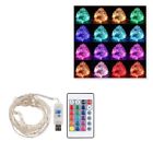 Color Changing 10m Led Battery Fairy String Lights Copper Wire W/ 24 Key Remote