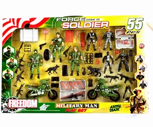 Freedom SOLDIER Force Combat Military Men Playset 2014 Action Team 55 pcs - NEW - Picture 1 of 9