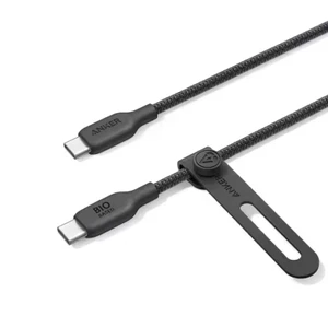 Anker USB C to C (240W, 6 ft), C Charger 6ft,  Bio-Braided USB C Cable(Black) - Afbeelding 1 van 5