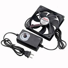 Wathai 120mm x 25mm 110V 220V AC Powered Fan with Speed Controller 3V to 12V ...
