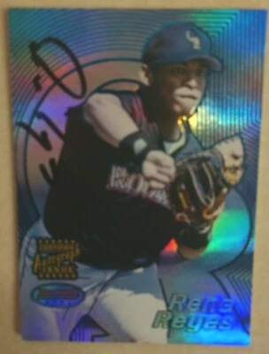 2002 Bowman Best Certified Autograph Issue RENE REYES Rockies AUTOGRAPH FREE S&H - Image 1 of 2