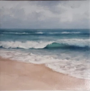Wandbild, 8" x 8" ungerahmte LEINWAND, SANDSTRANDLANDSCHAFT von Special Moments - Bild 1 von 2