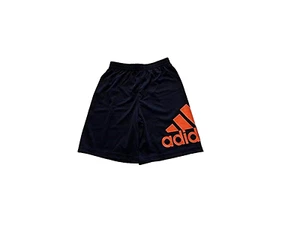 NEW WITH TAG Adidas Boys Logo Navy Athletic Shorts Size 5 Basketball Running - Picture 1 of 1