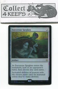Sorcerous Spyglass Promo Pack Foil Throne of Eldraine Rare Near Mint - Picture 1 of 2
