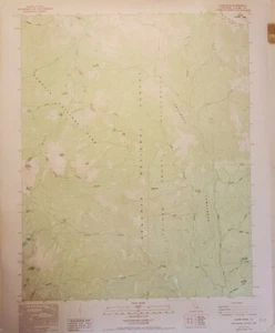 Quinn Peak Quadrangle CA USGS Topo Map 1994 Vintage - 7.5 Minute Series - Picture 1 of 7