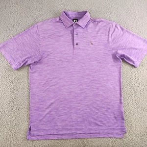 Footjoy FJ ProDry Golf Polo Shirt Mens Large Purple Heathered Cherokee Short Sl - Picture 1 of 24