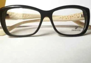 Marco de gafas Swarovski Dallas SW 5084 01B negro beige pierna SK5084 54-15-140 - Imagen 1 de 4