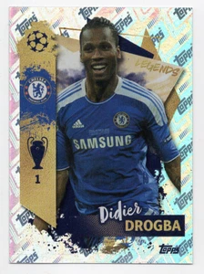 #537 Didier Drogba Topps Champions League 2022/23 Topps Chelsea FC Pegatina de Lámina - Imagen 1 de 2