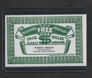 1920's-30's Cupids,Newfoundland $1.00 Merchant Note - Picture 1 of 2
