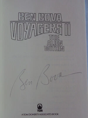 Voyagers II 2 The Alien Within by Ben Bova SIGNED 1st/1st 1986 Hardcover New! - Image 1 of 4