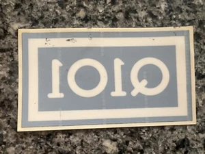 Q101 FM Chicago Alternative rock radio window sticker 6” by 3.75” WKQX - Picture 1 of 2