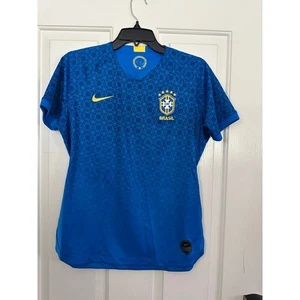 Nike blau Dri-Fit Brasilien Nationalmannschaft Auswärts Stadion Fußball Trikot Größe Medium - Bild 1 von 4