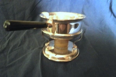 Poêlon à sauce avec réchaud. MA XX° - Photo 1/4