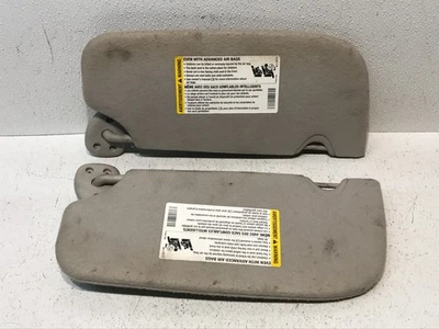 Buick Rainier 2005 delantero izquierdo conductor derecho pasajero parasol par de tela gris Foto 1 de 4