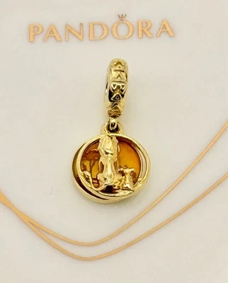 New Genuine Pandora x Disney Shine Gold Circle of Life Lion King Charm768639C01 - Image 1 of 4