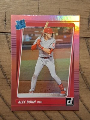 2021 Panini Donruss - Rated Rookies Alec Bohm #35 Holo Pink (RC) - Image 1 of 2