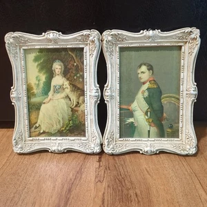 Antiguo conjunto de impresión litográfica EJS MFG CO - ¿Napoleón Bonaparte y Josefina? - Imagen 1 de 11
