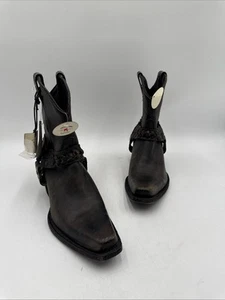 Idyllwind Women's Rocker Black Distressed Western Ankle Boots Size 8 B - Picture 1 of 9
