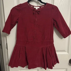 Burberry Children | Red Corduroy Dress Sz 8Y - Picture 1 of 10