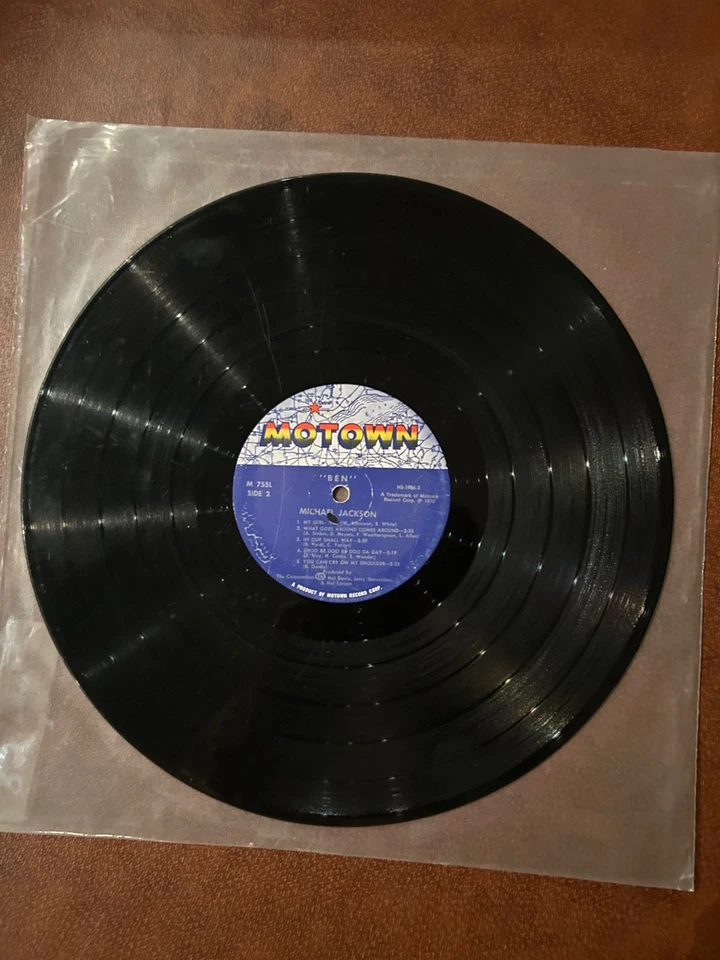 Michael Jackson- Ben Debut R&B Soul Pop Film Soundtrack 1972 M-755L Vinyl 10'' Foto 1 de 1