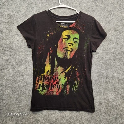 Bob Marley Women's T-Shirt Size XL Black House of Marley - Image 1 of 4