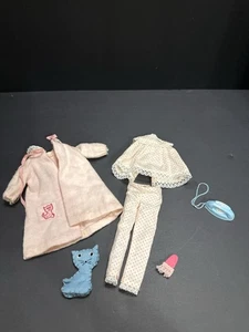 Mattel Skipper Dream Time #1909 Pajama Set Robe, Kitty, Phone, Accessories - Picture 1 of 15
