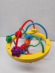 Rare 1995 Fisher Price Bead Ball Maze Baby Toy Colorful Butterfly Developmental - Picture 1 of 4