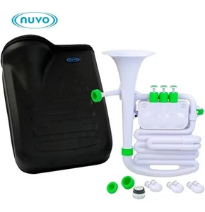 Nuvo jHorn Brass Instrument w/ Multi-Cup Mouthpiece - Bb & C Tuning - Green - Picture 1 of 23