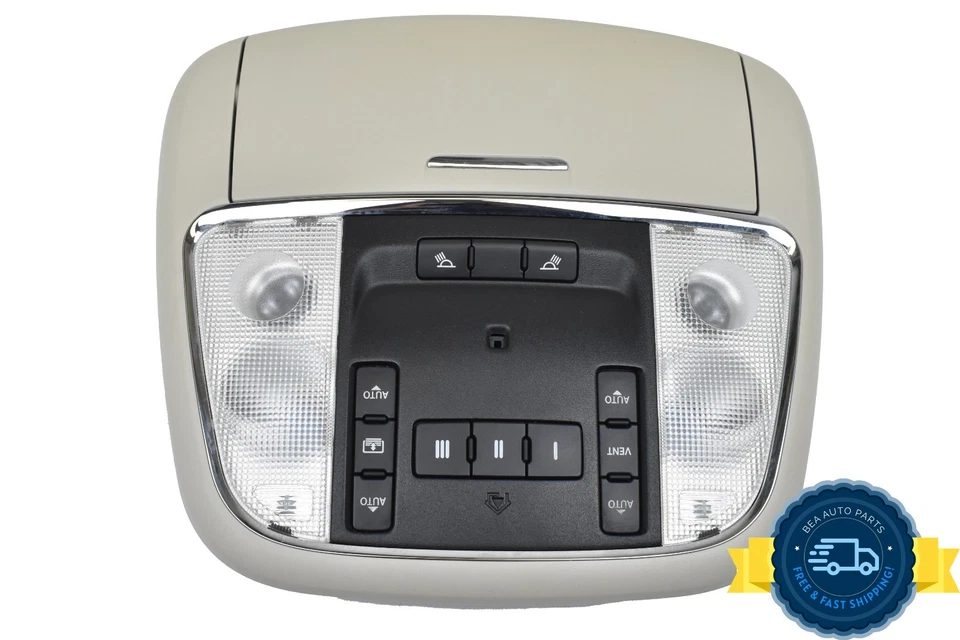 Jeep Grand Cherokee 2011-2014 consola superior domo luz lámpara Homelink OEM Foto 1 de 4