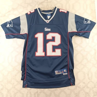 New England Patriots Tom Brady 12 NFL Jersey Youth Large 14-16 Onfield Length +2 - Image 1 of 4