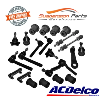 Tie Rods Pitman Idler Arm Bushing Kit Ball Joint Sway Bar For 88-92 2WD Chevy  - Image 1 of 2