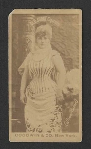 c1880's N171 Goodwin Tobacco Card - Old Judge Cigarettes - #44 Lillian Russell - Picture 1 of 2