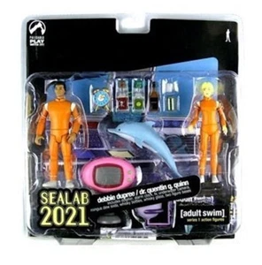 Juego de figuras Palisades Toys Cult TV Series ADULT SWIM SEALAB en caja y sin abrir RARO - Imagen 1 de 1